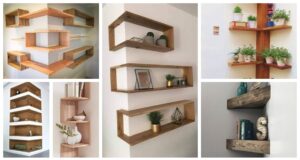 nevíte co s nevyužitým místem na zdi? vytvořte si dřevěné poličky – inspirace