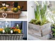 inspirace na blížící se jaro – proměňte truhlíky a květináče v překrásné dekorace