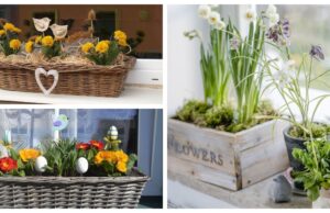 inspirace na blížící se jaro – proměňte truhlíky a květináče v překrásné dekorace