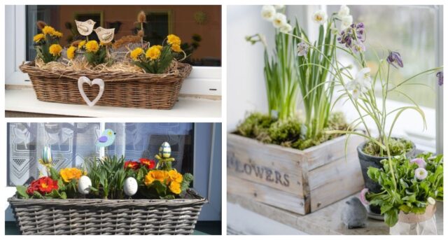 inspirace na blížící se jaro – proměňte truhlíky a květináče v překrásné dekorace