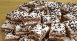 Jednou jsem je podávala před návštěvou a hned ptali recept: Vynikající čokoládové řezy s vanilkovým pudinkem Vynikající čokoládové řezy s vanilkovým pudinkem
