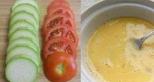 Nakrájejte rajčata s cuketou a přidejte vejce! Po 30 minutách pečení vznikne pokrm, který potěší Zapékaná cuketa a rajčata se smetanou