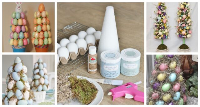 dekorace vytvorene z polystyrenoveho kuzelu za par korun inspirujte se