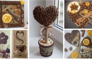 využijte obyčejná kávová zrna k vytvoření krásného dekorativního kousku: inspirujte se!