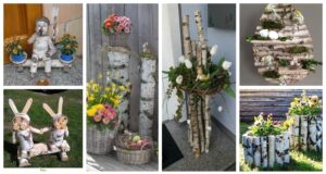 pri cisteni zahrady sesbirali brezove drevo ktere nasledne promenili v krasne dekorace