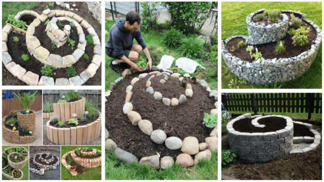 20+ krásných a úchvatných, zahradních spirálovitých skalek – inspirujte se!