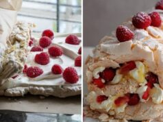 Slavnostní MALINOVÁ roláda s mascarpone a mandlemi! Jednoduchý recept