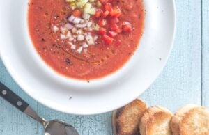 Studená polévka - Gazpacho! Chutná, jemná a lahodná