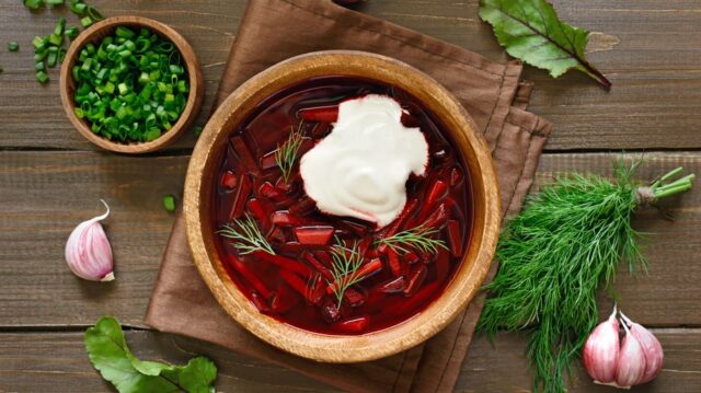 Vegetariánský boršč