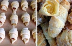 domácí croissanty plněné marmeládou či nutellou – o mnoho lepší než ty kupované!