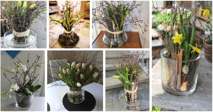 inspirace na skvělé jarní tvoření: vzali jsme obyčejnou vázu, provázek a květiny!
