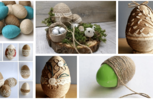 jednoduchý způsob, jak originálně zkrášlit velikonoční vejce: využijte obyčejný provázek!