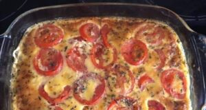 Luxusní kuřecí maso zapečené se smetanou a rajčaty! luxusní kuřecí maso zapečené se smetanou a rajčaty!