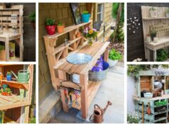 postavte si zahradní stůl z dřevěných palet pro pořádek a pohodlí na zahradě