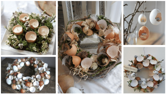 vaječné skořápky rozhodně nevyhazujte! 20+ inspirací na úžasné velikonoční dekorace
