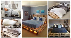 vyrobte si postel z dřevěných palet – levné a krásné nápady