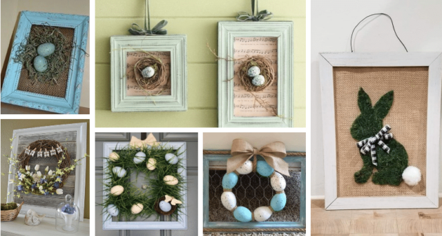 vzali jsme obyčejný rám ze starého obrazu a vytvořili z něj krásnou velikonoční dekoraci!