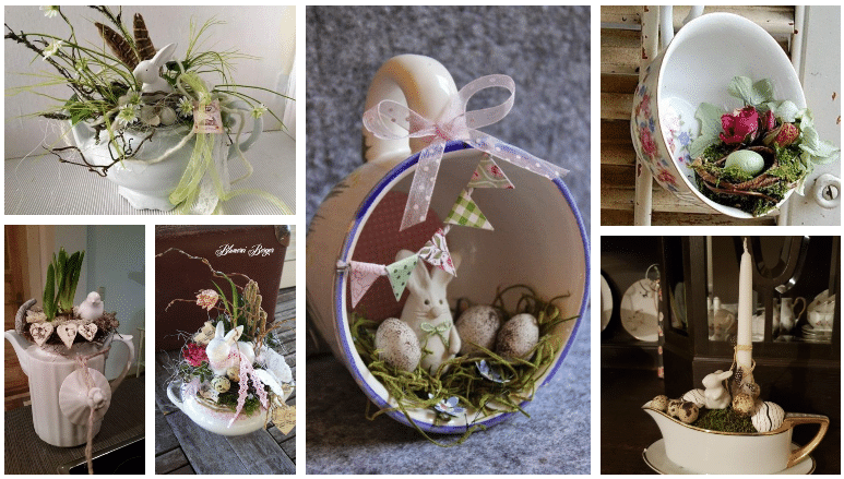 vzali jsme staré a nevyužité nádobí a proměnili jej v krásnou velikonoční dekoraci – inspirujte se!