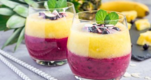 Borůvkovo-banánové smoothie s ananasem – zasytí a dodá energii na celý den Borůvkovo-banánové smoothie s ananasem! Svěží a fit jako nikdy předtím
