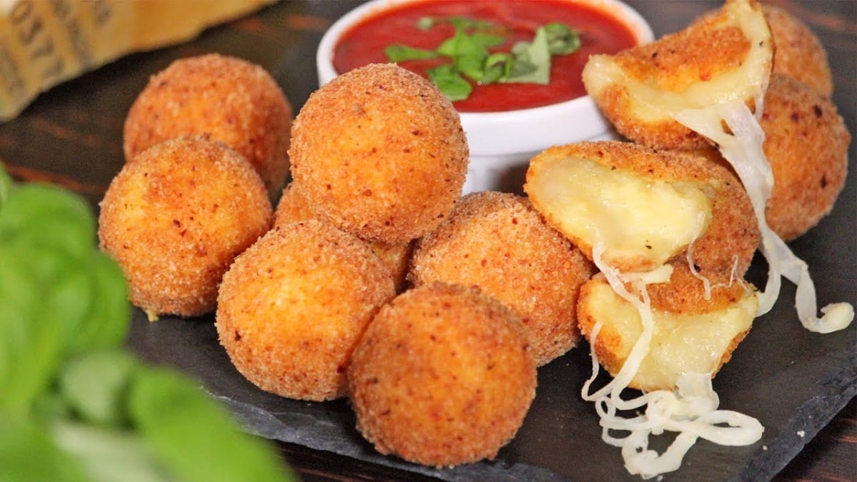 Bramborové krokety s mozzarellou