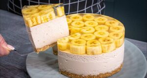 Banánový cheesecake (nepečený)!