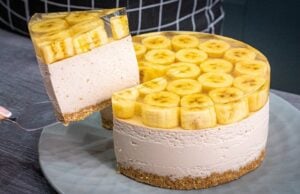 Banánový cheesecake (nepečený)!