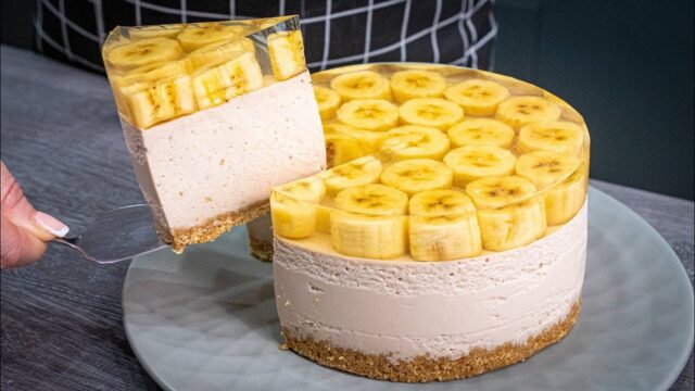 Banánový cheesecake (nepečený)! Banánový cheesecake (nepečený)!