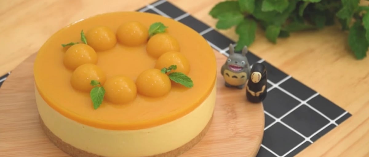 Žádné pečení! Exotický mangový cheesecake 