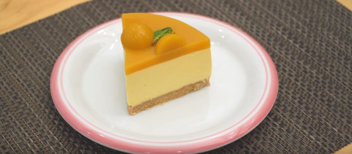 Žádné pečení! Exotický mangový cheesecake 