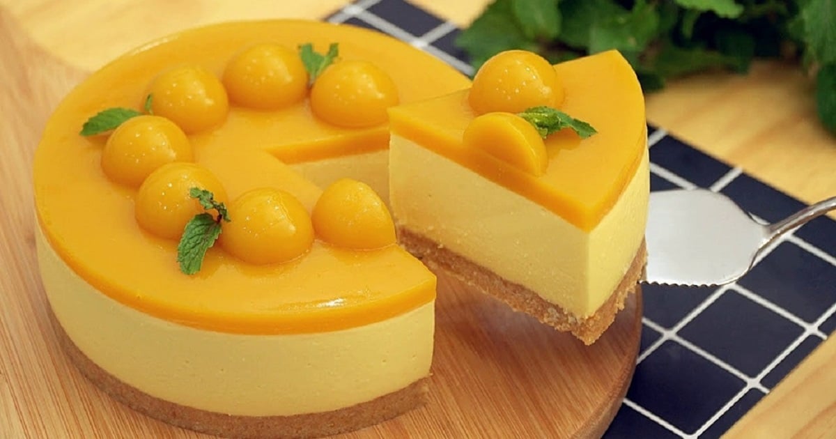 Žádné pečení! Exotický mangový cheesecake 