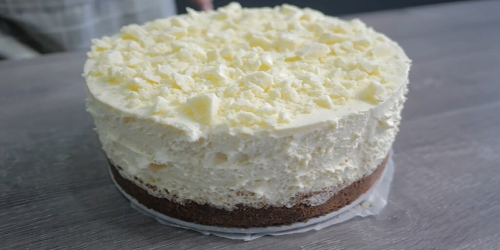 Nepečený cheesecake s bílou čokoládou