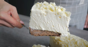 Nepečený cheesecake s bílou čokoládou! Lahůdka nejvyššího řádu! Nepečený cheesecake s bílou čokoládou