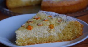 „Líný“ cheesecake s tvarohem a rakytníkem, připravený za 10 minut! cheesecake s tvarohem a rakytníkem