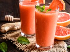 Grapefruitové smoothie s jablečným moštem na každý den