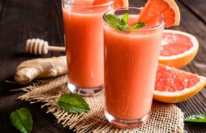 Grapefruitové smoothie s jablečným moštem na každý den