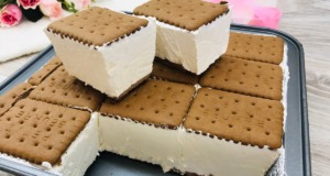 Domácí zmrzlina se sušenkami – jen 3 ingredience! Domácí zmrzlina se sušenkami