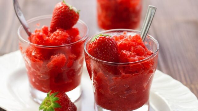 Jahodový sorbet! Ideální a svěží pro letní dny