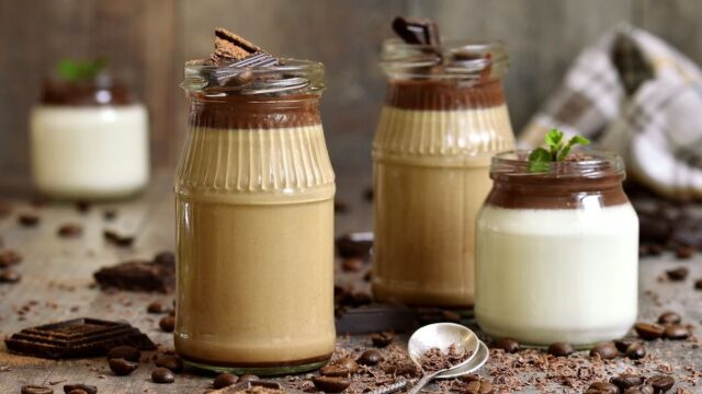Kávová panna cotta Kávová panna cotta