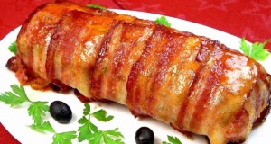 Křehká a šťavnatá sekaná zabalená do plátků slaniny! sekaná zabalená do plátků slaniny