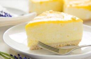 Nepečený citronový cheesecake