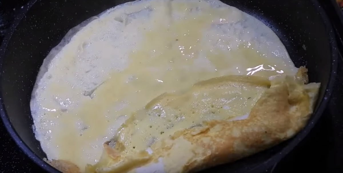 Omeleta se sýrem a zeleninou (k snídani)!