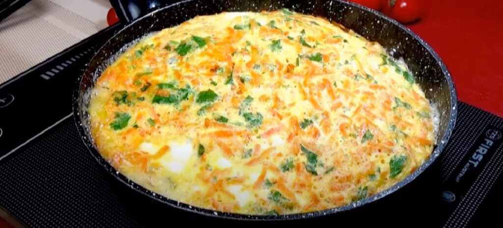 Omeleta s brambory a mrkví!