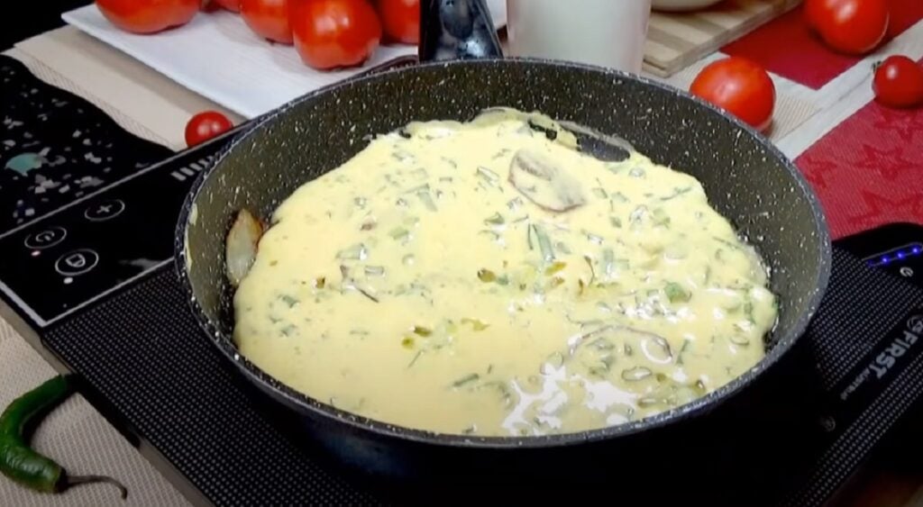 Omeleta s brambory a mrkví!
