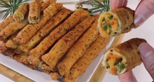 Lahodné rolky se smaženou zeleninou – Úžasný výsledek