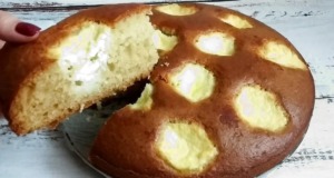 Rychlý tvarohový koláč s kefírem – nadýchaný, jemný, chutný Rychlý tvarohový koláč s kefírem