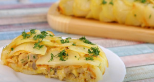 Gurmánský zážitek! Dokonalá bramborová roláda se šťavnatým kuřecím masem a aromatickými houbami