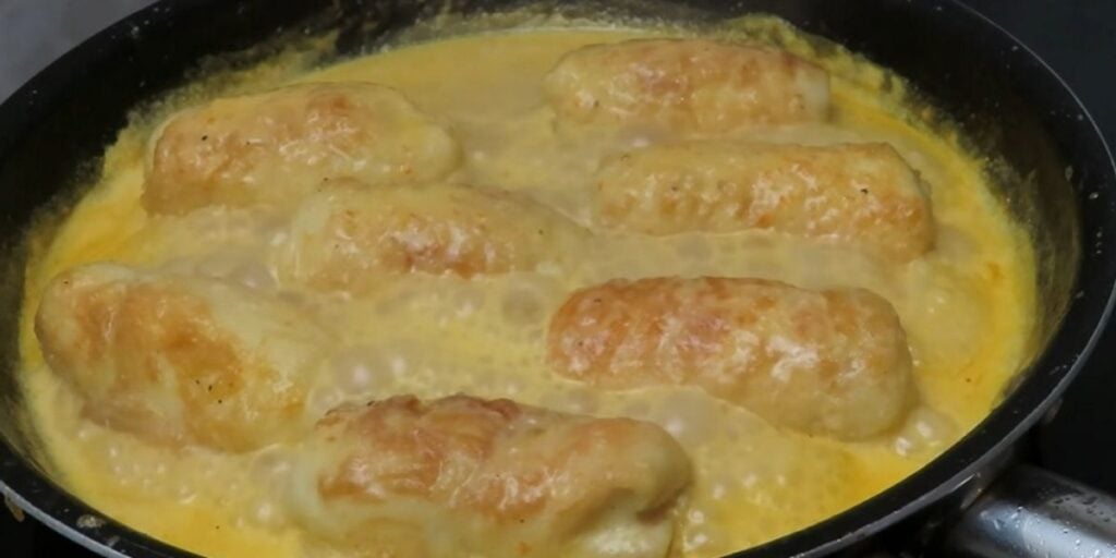 Chutné závitky z kuřecích prsou s nádivkou ze šunky a sýra!