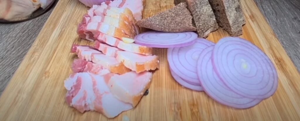 Slanina ve slaném nálevu "Pět minut" - s chutí špízů!