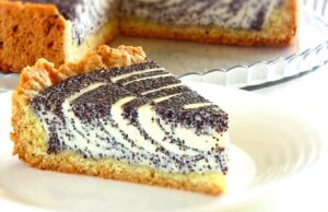 tvarohovo-makový koláč