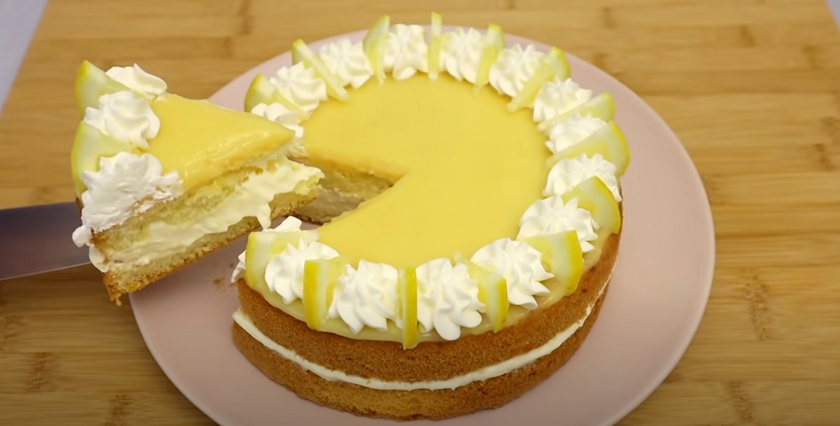 Lahodný citronový dort! Vynikající dort, který se skvěle hodí k lahodné kávě nebo čaji